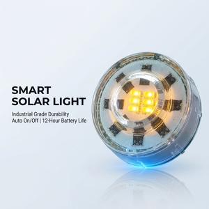 Marqueur routier solaire en verre trempé à LED haute luminosité, clignotant, type œil de chat, étanche IP68, résistant à la compression et aux charges lourdes - Product Image 1