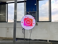 Affichage LED circulaire mural extérieur P5