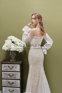 # Abito da Sposa 3020 VINTAGE <span class=keywords><strong>NUDE</strong></span> BOHO Bohemien, Vestito Nuziale CHIC ULTIMO MODELLO per Donna - Product Image 3