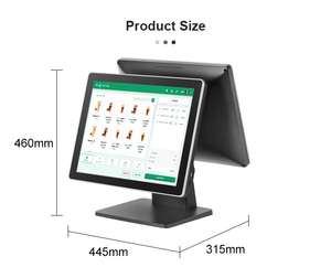 Caja registradora negra con pantalla LCD de 15 pulgadas Plain <span class=keywords><strong>G</strong></span> Touch y audio para restaurante - Product Image 2