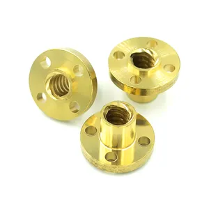 3D printer parts Copper Trapezoidal Screw Nut for T8 Screw T8 nuts stepper motor, rail screw