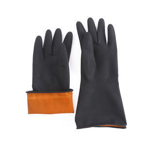 Guantes industriales resistentes a productos químicos reutilizables Guantes de trabajo de seguridad Guantes de nitrilo verdes para productos químicos - Product Image 1