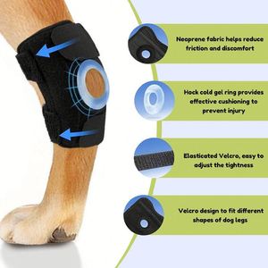 Attelle de Genou pour Chien, Protection des Ligaments ACL, Soutien à la Rééducation, Haute Élasticité, Anti-Collision, en Fibre - Product Image 3
