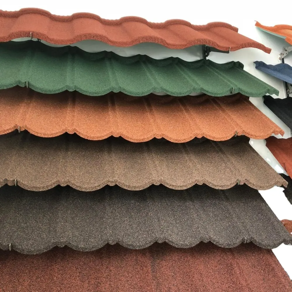 Decorativi in pietra rivestito di alluminio tegola/materiali di copertura del tetto della casa prodotto caldo in polonia