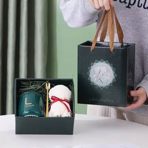 Custom Ceramic <b>Marble</b> Coffee Cups Towel Souvenir 2026 Trending Products Supplier New Arrivals Bulk Items for Resale Gift Set - Product Image 2