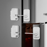 Verrou de sécurité anti-ouverture pour tiroirs, verrou de sécurité pour réfrigérateur pour enfants, verrou anti-pincement pour armoire, verrou de limitation pour portes et fenêtres
