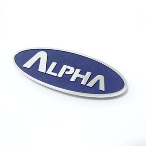 Пользовательские значки хромированная сталь логотип два винта задняя сторона - Product Image 4