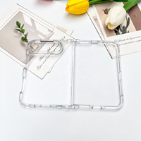 Coque transparente en TPU acrylique 2,0 mm pour iPhone Duo, anti-jaunissement, résistante aux UV, haute transparence, protection de la charnière