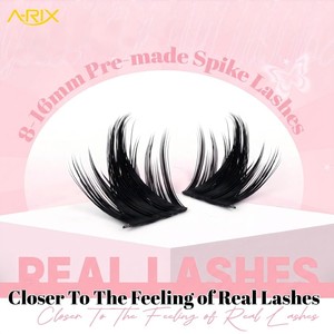 A-RIX Dramatic DIY Cluster Eyelash, Pestañas Postizas en Racimo, Banda Delgada y Suave, Hechas a Máquina, Sintéticas, Reutilizables, Mega Volumen, Curvatura D, Pestañas Individuales en Racimo - Product Image 3