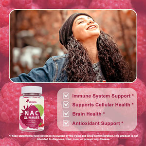 OEM ODM วิตามินกัมมี่ <span class=keywords><strong>NAC</strong></span> แอล-อะเซทิลซิสเทอีน พร้อมเรสเวอราทรอล แมกนีเซียม โคเควอไนล์ สำหรับสารต้านอนุมูลอิสระและเสริมสร้างภูมิคุ้มกัน - Product Image 4