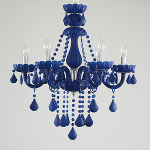 Bắc Âu pha lê Đèn sang trọng màu xanh LED Mặt dây đèn chùm trong nhà đồ đạc hiện đại trang trí lamparas nhà đèn chùm - Product Image 3