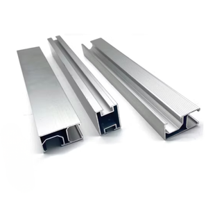 Profils d'extrusion en aluminium chanfreinés gris métallisé OEM/ODM fabriqués en alliage d'aluminium 6063-T5/T6 - Product Image 3