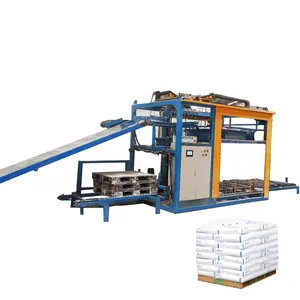 25kg 50kg Automatic High Level Palletizer Line For Stacking Bags In Pallet Bag Stacking Machine