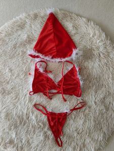 क्रिसमस वर्दी सूट से खुली सी लिंगेरी सेट कामुक अंडरवियर - Product Image 6
