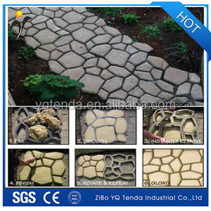 स्टेपिंग स्टोन पेवर वॉक वे पाथमेट स्टोन मोल्ड पेविंग फुटपाथ कंक्रीट मोल्ड - Product Image 6