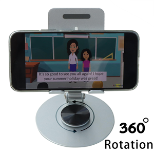 Ultimate Aluminum Desktop Organizer Flexible Phone/<b>Tablet</b> <b>Stand</b> with Anti-Slip & Thick Case <b>for</b> Desk Use - Product Image 3