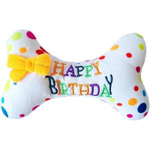 Auf Lager, sofort verfügbar: Großhandel & Einzelhandel – BPA-freies, umweltfreundliches Haustierprodukt: Plüsch-Knochen-Deko für Haustiergeburtstage - Product Image 1