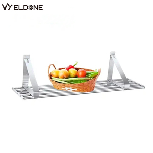 조절 가능한 벽 선반/ 접이식 벽 선반 스테인리스 재질 주방 수납 및 접시 보관용 호텔 및 레스토랑용 - Product Image 5