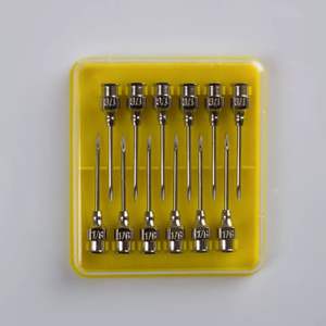 Varisized पोल्ट्री पशुधन 304 स्टेनलेस स्टील इंजेक्शन सुइयों पशु चिकित्सा सिरिंज सुई - Product Image 3