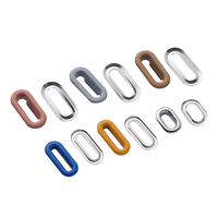 Nouveau bouton plat argenté de haute qualité en gros de mode oeillets en métal pour le vêtement
