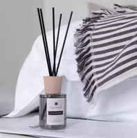 Diffuseur de parfum de luxe pour la maison en bois de teck acajou 80ml Ensembles de diffuseurs de roseaux à dispersion douce et durable