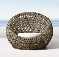 Nouveau design de mobilier de jardin tissé à la main par tous les temps, chaise en rotin durable pour hôtel, mobilier d'extérieur moderne et luxueux au bord de la piscine