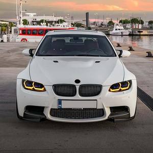 Faro Delantero para <span class=keywords><strong>BMW</strong></span> Serie 3 E92 E93 2006-2009, Luces Delanteras Mejoradas Amarillas y Blancas, Enchufe y Listo para Usar - Product Image 2