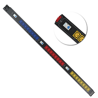 PDU triphasé 415V 80A 24 prises C19 avec protection par disjoncteur, montage en rack