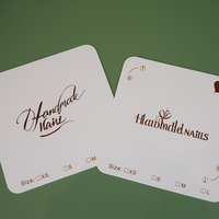 Tarjetas de Exhibición de Uñas con Diseño Personalizado con su Logotipo, Impresión de Tarjetas de Papel para Collares de Lujo al por Mayor para Pequeñas Empresas