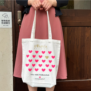 Sac fourre-tout en coton écologique, sacs en toile blanche unie avec logo imprimé personnalisé, sacs de shopping - Product Image 1