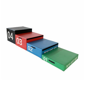 Ensemble de 4 boîtes de saut souples en mousse PVC collée de qualité supérieure, réglables en hauteur, pour le saut à la perche et le <span class=keywords><strong>pylo</strong></span> - Product Image 2