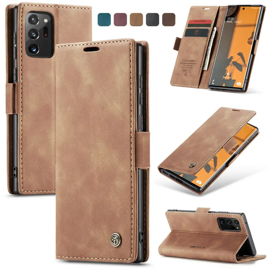 CaseMe Fold Durable Leather Case for Samsung Galaxy Note 20 Ultra Wholesale Original Brand Multi-Functional Flip Cover Note 20 U