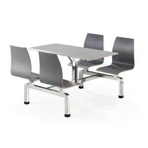 <strong>Canteen</strong> Hall Set Simple 4 Seats Dining <strong>Table</strong> - Product Image 3
