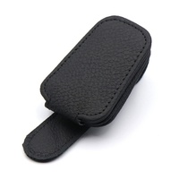 Support universel pour lunettes de soleil de voiture, clip magnétique en cuir pour voiture, porte-cartes, porte-billets, boîte à lunettes pour pare-soleil de voiture, accessoires de décoration