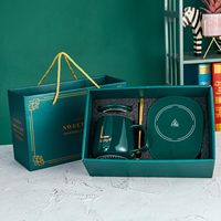 Coffret cadeau pour la maison de bureau Tasse à café en céramique USB électrique intelligente Tasse chauffante Tasse chauffante