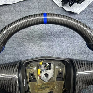 พวงมาลัยคาร์บอนไฟเบอร์พรีเมียมสำหรับฟอร์ด แร็ปเตอร์ F150 อุปกรณ์ตกแต่งแบบกำหนดเอง - Product Image 2