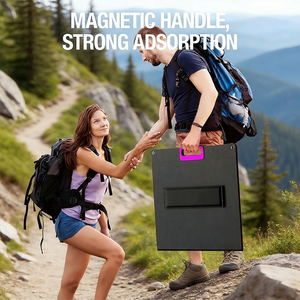 Panneaux solaires pliables ALECTER 100W, étanches IP65, haute efficacité, portables pour la survie hors réseau, le camping, l'alimentation d'urgence - Product Image 4