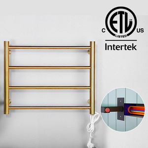 Toallero Eléctrico de Lujo ETL de 4 Barras, Metálico, para Baño, Montado en la Pared, de Acero Inoxidable 304 - Product Image 5