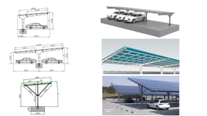 Sistema de Estacionamiento Solar de Acero al Carbono Moderno de Alta Calidad, Sistema de Montaje en Suelo para Paneles Solares, para Aplicaciones de Energía Solar Doméstica - Product Image 6
