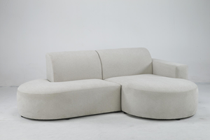 Modena Studio Parma Canapé d'angle, Canapé design moderne, Coin rembourré, Canapé autoportant Salon, Tissu Verita Beige - Product Image 3