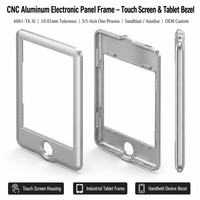 Özel 3 5 Eksenli CNC Frezeleme ile Tablet Çerçevesi İnce Duvarlı Alüminyum Dokunmatik Ekran Çerçevesi Kumlanmış Eloksallı Endüstriyel İşleme