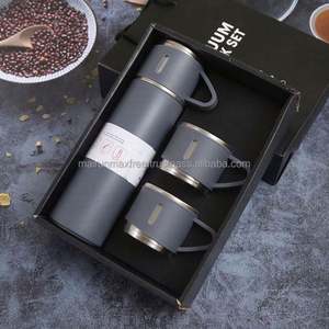 MAXFREE Customizable 500ml 304 Stainless Steel BPA-free Vacuum Flask 2 Cups Silk Screen Printed Business Gift Set - Product Image 2