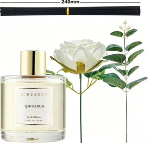 Diffuseur <span class=keywords><strong>de</strong></span> rose en roseaux longue durée, écologique, <span class=keywords><strong>de</strong></span> luxe, pour un parfum frais <span class=keywords><strong>de</strong></span> coton, rose aldéhydique, jasmin et musc blanc - Product Image 3