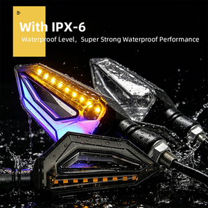 Luz Trasera LED Universal de 12V para Motocicleta, Luz de Freno Fluida, Luz Trasera para Honda Yamaha - Product Image 3