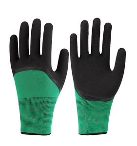 China fabriek groothandel werkhandschoenen met zwarte schuimlatex coating semi-comfortabele beschermende veiligheidshandschoenen - Product Image 1