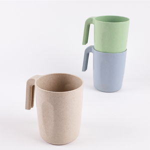 Nhà Máy Bán buôn Tùy chỉnh màu Stackable nhựa bia cup với xử lý bao gồm PP rơm lúa mì Chất liệu chén trà & saucers - Product Image 2