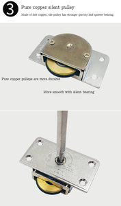 Kleiderschrank-Hängewagenrollen für Schiebetüren, große Schiebetürrollen - Product Image 5