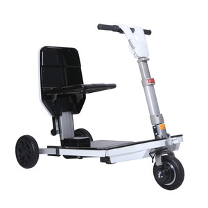 Trottinette électrique à trois <span class=keywords><strong>roues</strong></span> avec siège, 2021, légère et pliable, pour personnes à mobilité réduite, livraison gratuite - Product Image 4