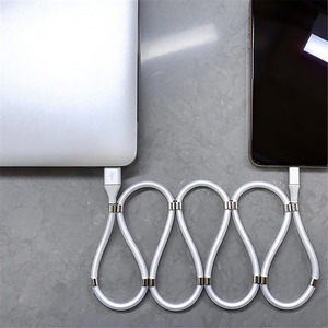 2020ใหม่ Winding Magic เชือก <span class=keywords><strong>Super</strong></span> Calla Magnetic Fast Charge Micro USB V8สายชาร์จ - Product Image 4