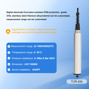 Sensor <span class=keywords><strong>de</strong></span> Turbidez <span class=keywords><strong>de</strong></span> Alta Temperatura, Rango 0-400 NTU, Sensor Digital en Línea ATC RS485 Modbus RTU <span class=keywords><strong>para</strong></span> Pruebas <span class=keywords><strong>de</strong></span> Calidad del Agua - Product Image 2